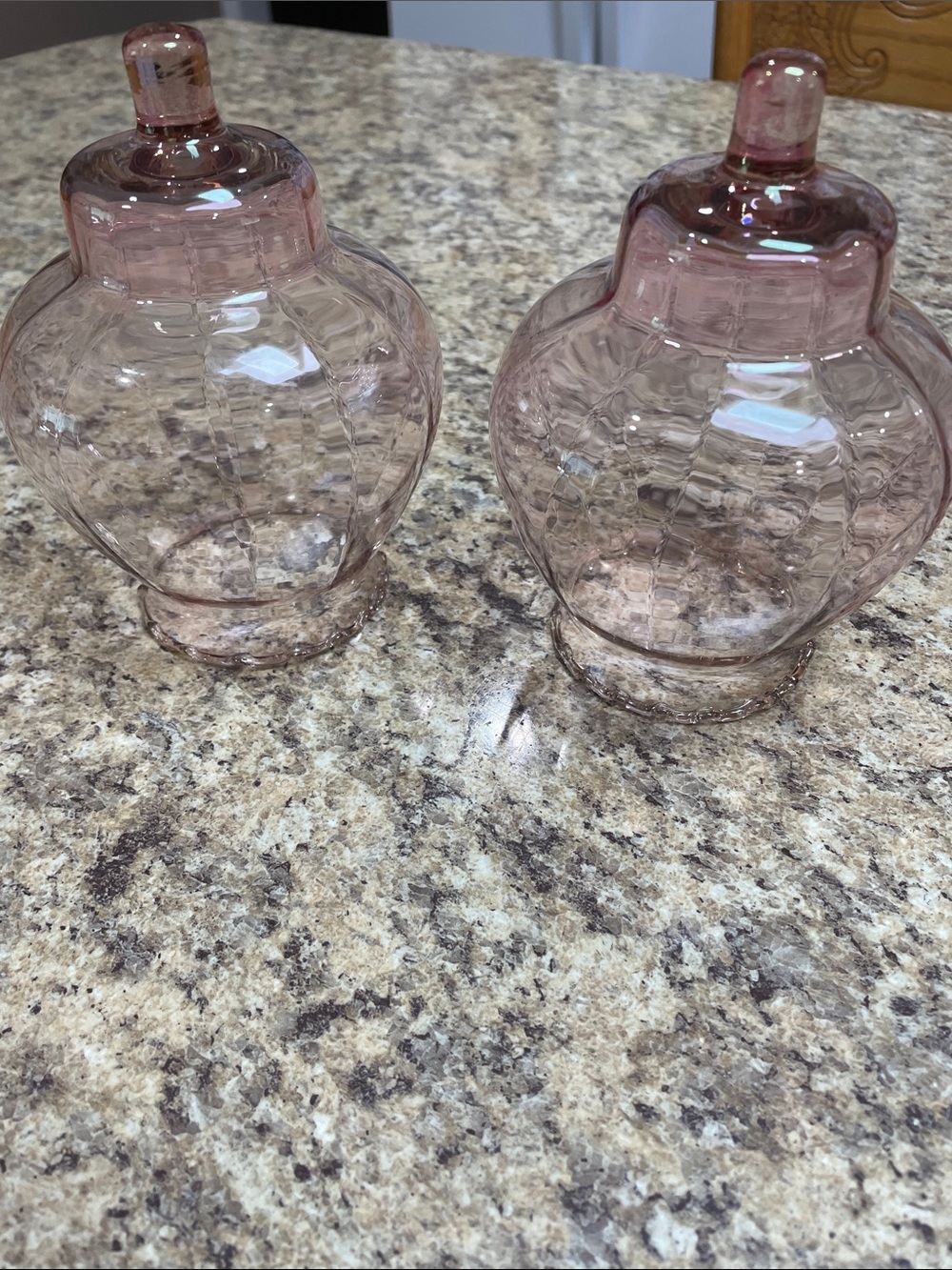 Vintage HOMCO Celeste Pink Votive Cups. Set of 2  
Excellent Pre-Owned Condition